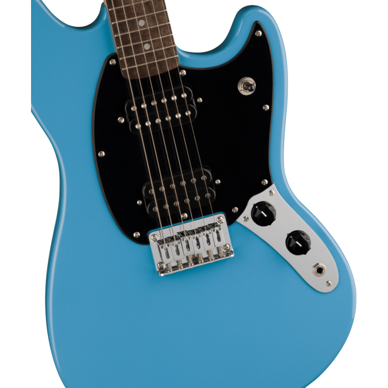 Squier Sonic Mustang HH, LF, Black Pickguard, California Blue - 4