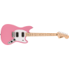 Squier Sonic Mustang HH, MF, White Pickguard, Flash Pink - 1