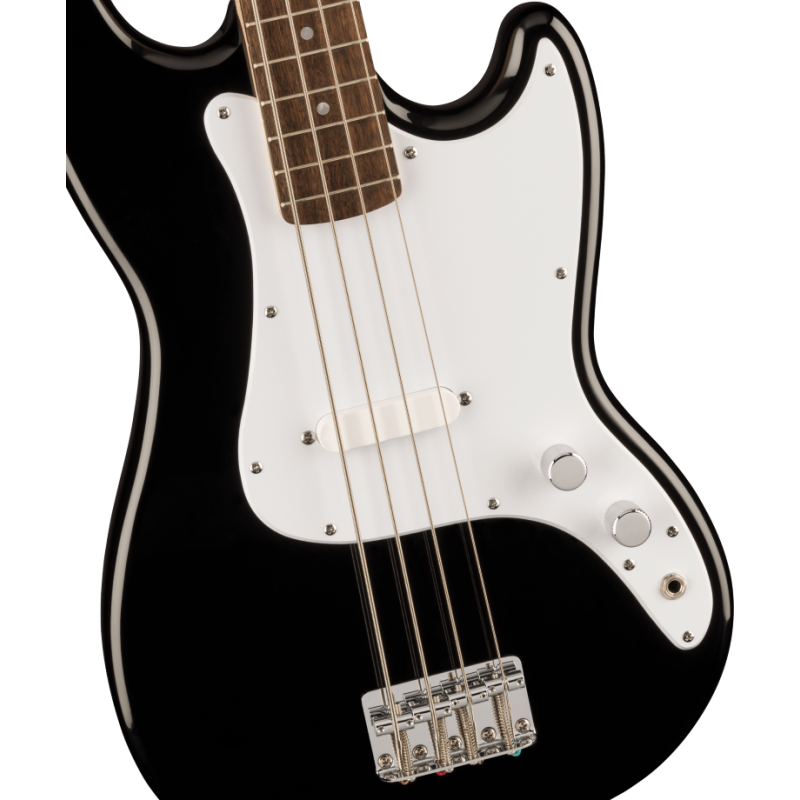 Squier Sonic Bronco Bass, LF, White Pickguard, Black - 3