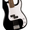 Squier Sonic Precision Bass, LF, White Pickguard, Black - 3