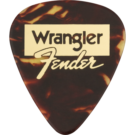 Fender  and Wrangler Picks, 351 Shape, Tortoiseshell, (8) - 1