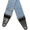 Fender  x Wrangler Riveted Denim Strap, Light Indigo - 3