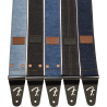 Fender  x Wrangler Riveted Denim Strap, Light Indigo - 6