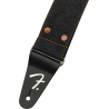 Fender  x Wrangler Riveted Denim Strap, Black - 2