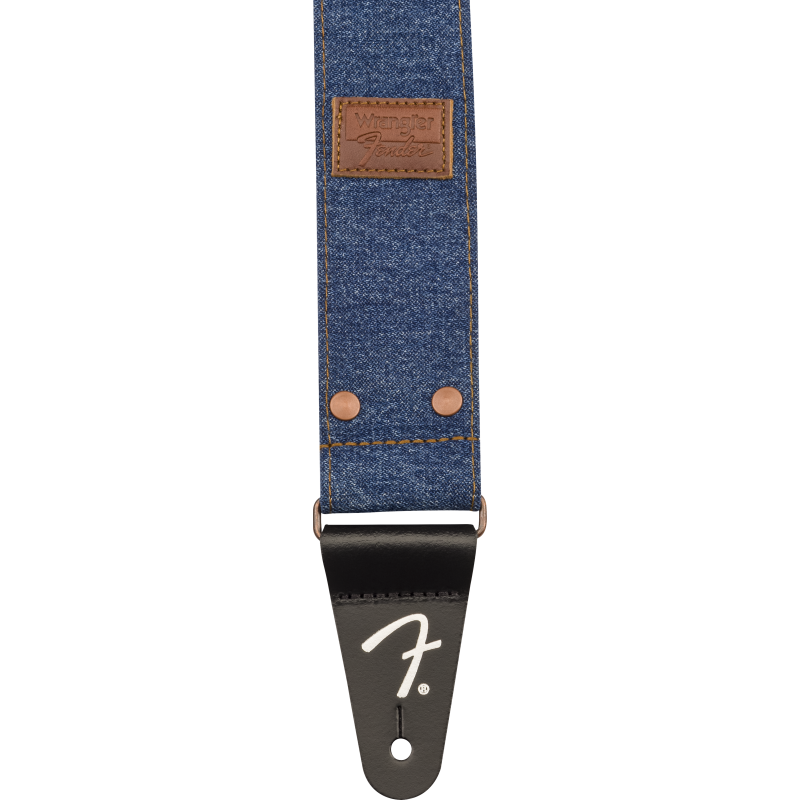 Fender  x Wrangler Riveted Denim Strap, Indigo - 4