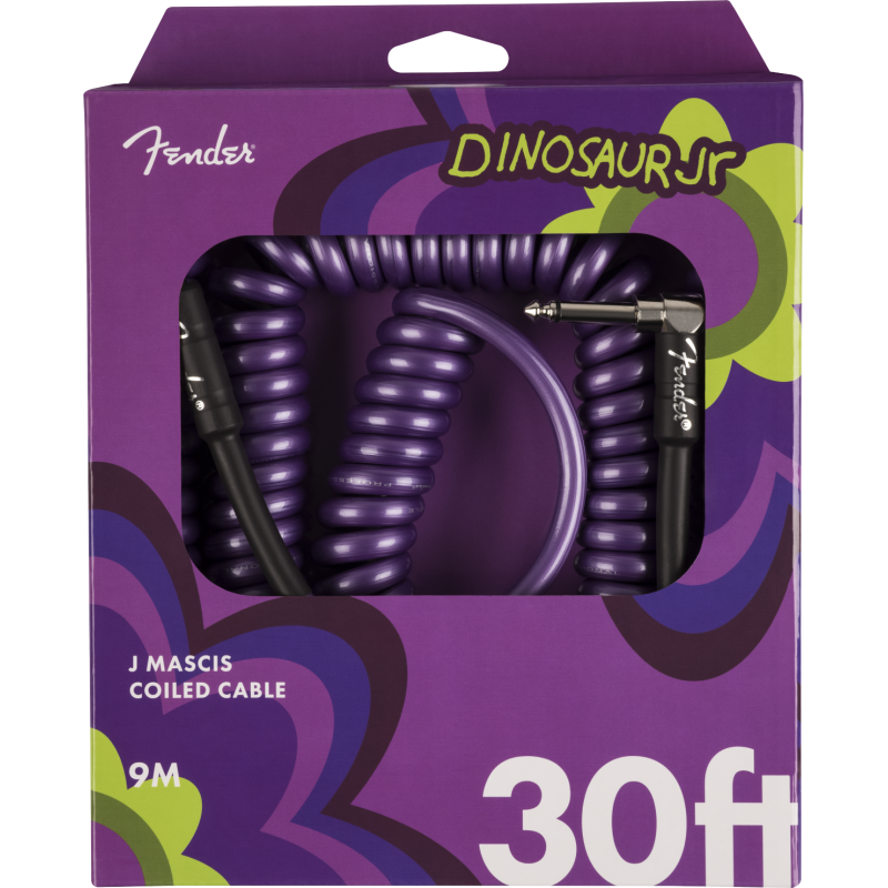 Fender J Mascis Coil Cable, 30', Purple - 1