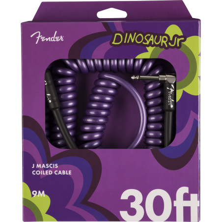 Fender J Mascis Coil Cable, 30', Purple - 1