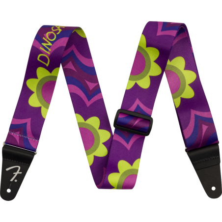 Fender J Mascis Strap, Magenta Flower, 2" - 1