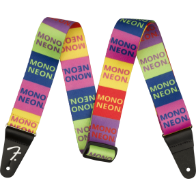 Fender MonoNeon Logo Strap, Multi-Color, 2" - 1