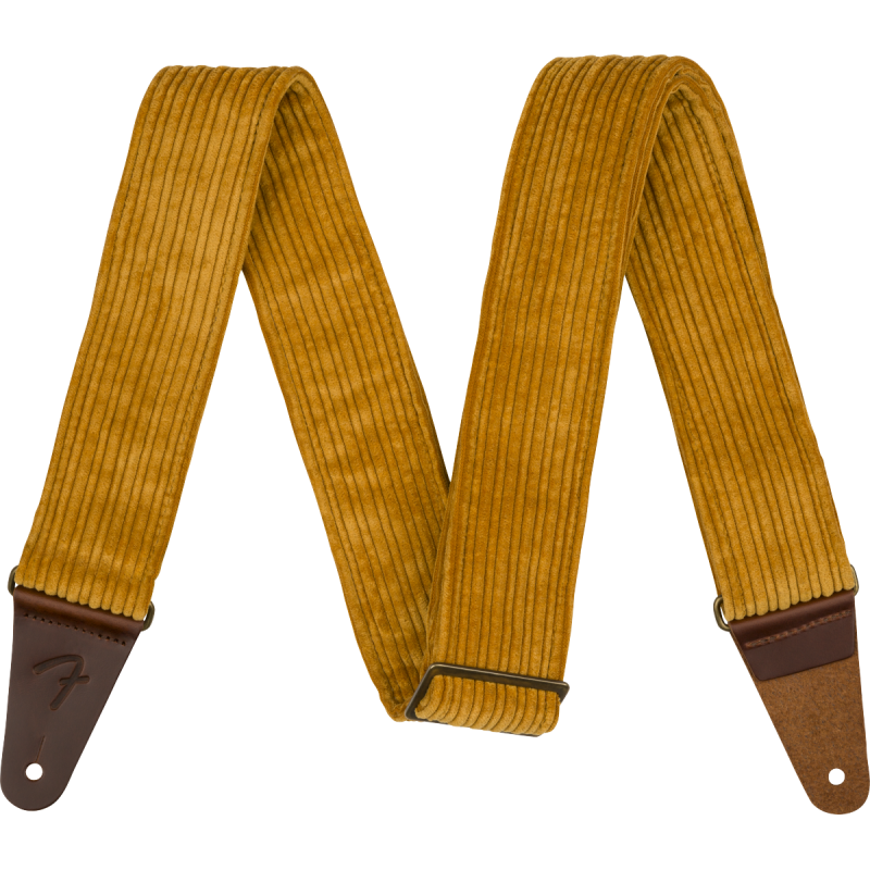 Fender Corduroy Strap, Blaze Gold, 2" - 1 Fender Corduroy Strap, Blaze Gold, 2" - 1