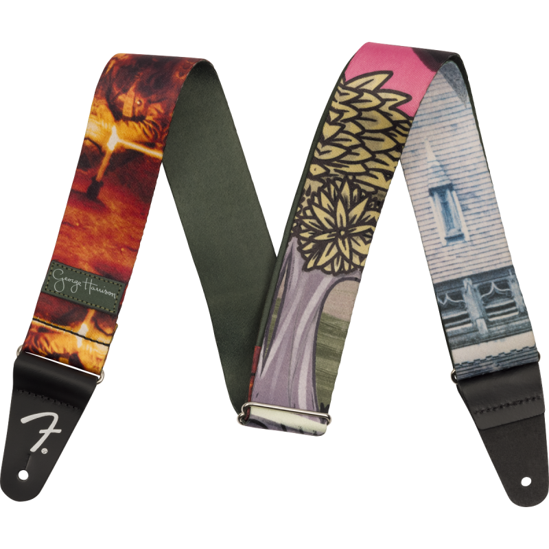 Fender George Harrison All Things Must Pass Friar Park Strap, Multi, 2" - 1 Fender George Harrison All Things Must Pass Friar Park Strap, Multi, 2" - 1