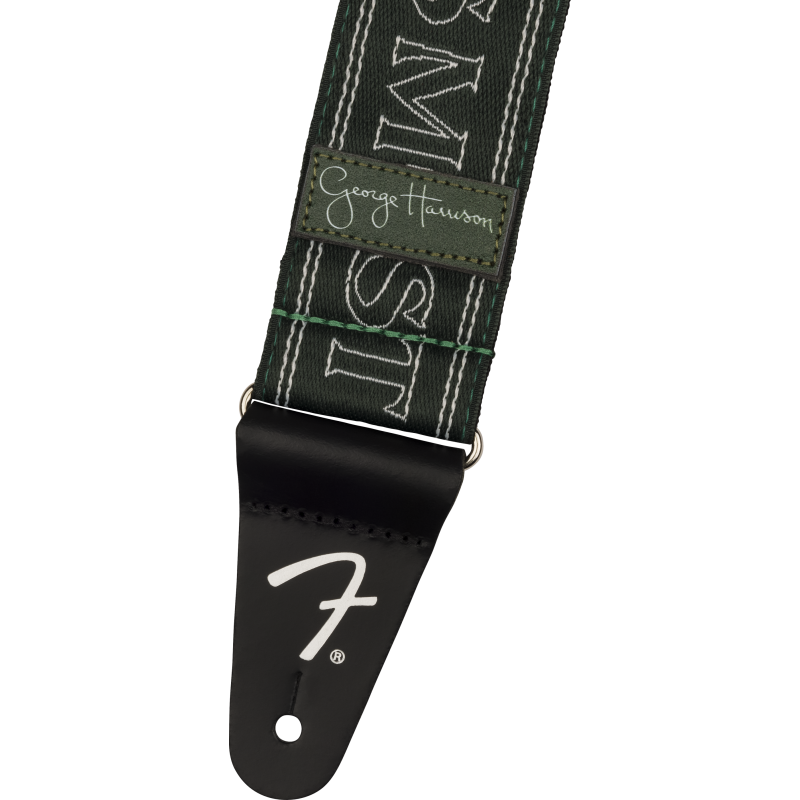 Fender George Harrison All Things Must Pass Logo Strap, Green - 2 Fender George Harrison All Things Must Pass Logo Strap, Green - 2