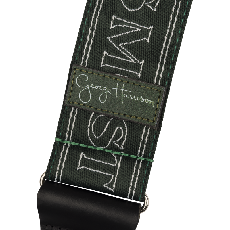 Fender George Harrison All Things Must Pass Logo Strap, Green - 3 Fender George Harrison All Things Must Pass Logo Strap, Green - 3