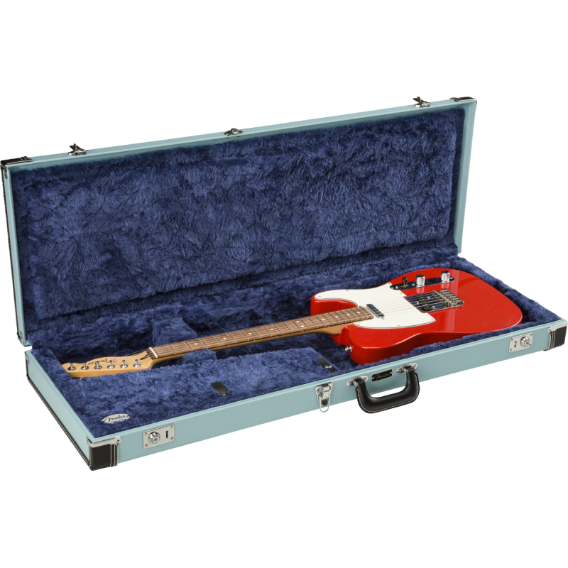 Fender Classic Series Wood Case - Strat/Tele, Sonic Blue - 5