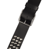 Jackson  Stud Leather Strap, Black, 2.5" - 3