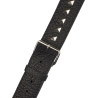 Jackson  Metal Stud Leather Strap, Black, 2.5" - 3