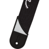 Jackson  White Logo Strap, Black, 2" - 2