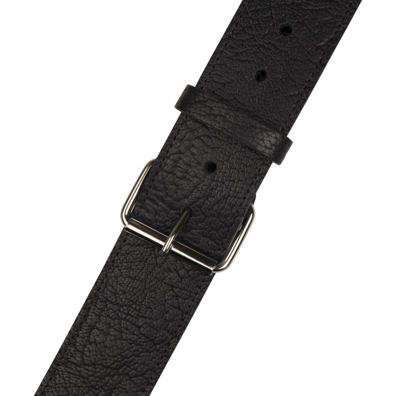 Jackson  Shark Fin Leather Strap, Black and White, 2" - 2