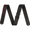 Jackson  Shark Fin Leather Strap, Red and Black, 2" - 1