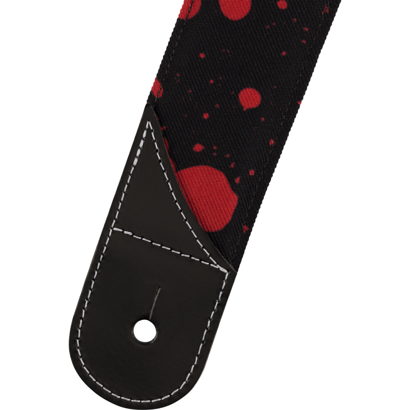 Jackson  Splatter Strap, Black and Red, 2" - 2