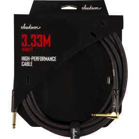 Jackson  High Performance Cable, Black and Red, 10.93' (3.33 m) - 1