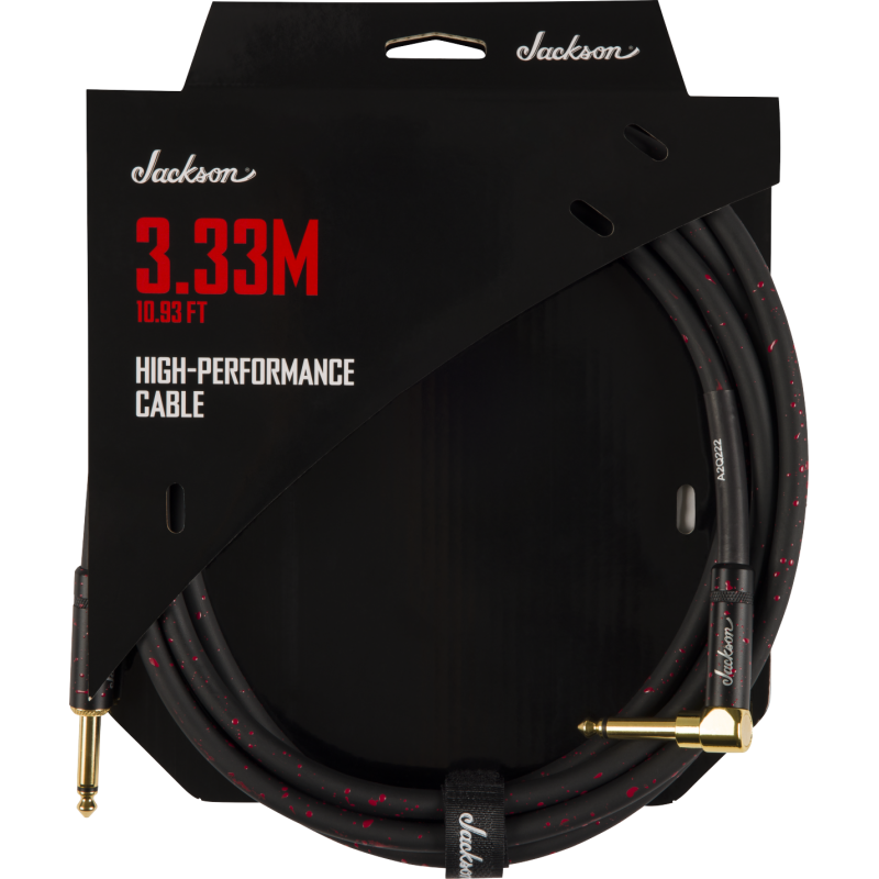 Jackson  High Performance Cable, Black and Red, 10.93' (3.33 m) - 1