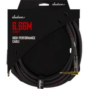 Jackson  High Performance Cable, Black and Red, 21.85' (6.66 m) - 1