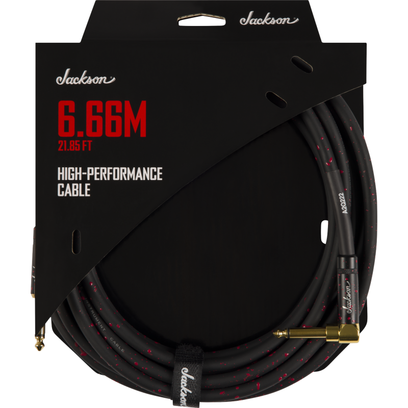 Jackson  High Performance Cable, Black and Red, 21.85' (6.66 m) - 1