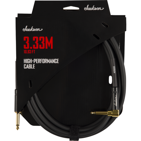 Jackson  High Performance Cable, Black, 10.93' - 1