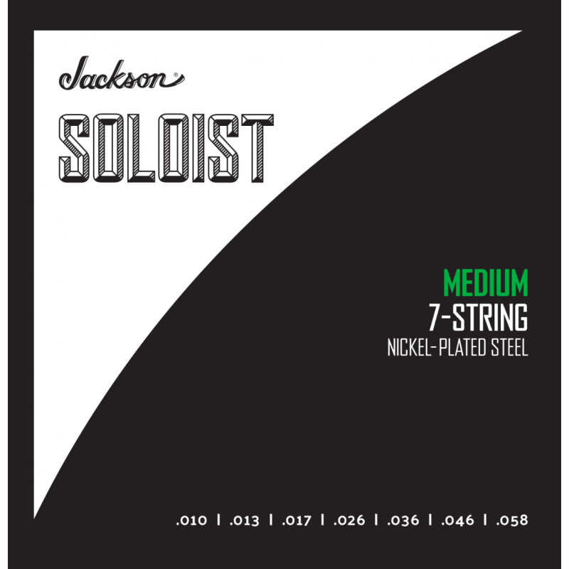 Jackson Soloist Strings 7 String, Medium .010-.058 - 1 Jackson Soloist Strings 7 String, Medium .010-.058 - 1
