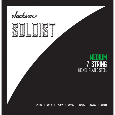 Jackson  Soloist Strings 7 String, Medium .010-.058 - 1