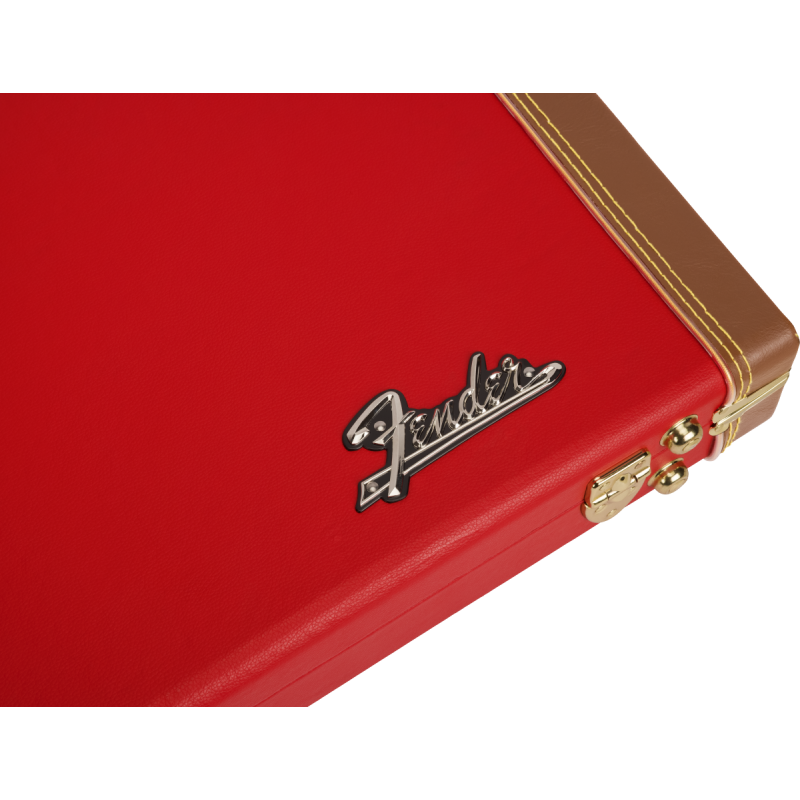 Fender Classic Series Wood Case - Strat/Tele, Fiesta Red - 6