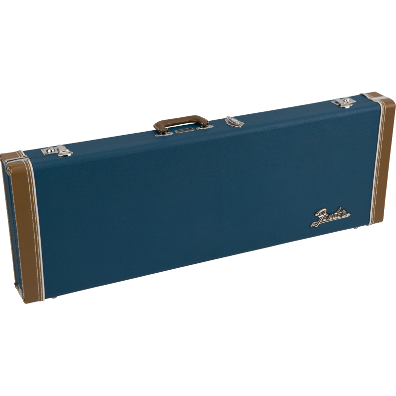 Fender Classic Series Wood Case - Strat/Tele, Lake Placid Blue - 1