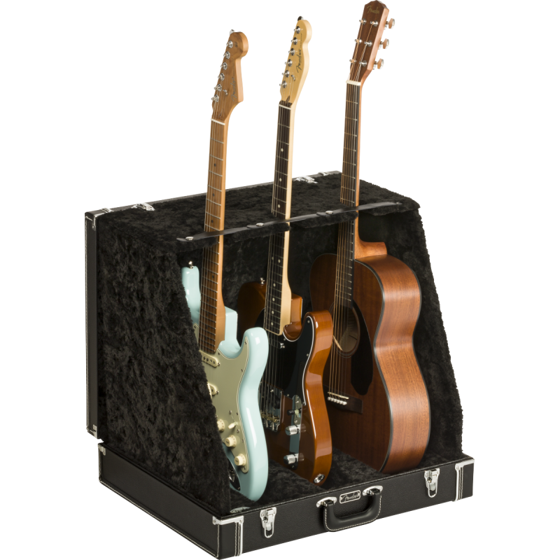 Fender  Classic Series Case Stand - 3 Guitar, Black - 1