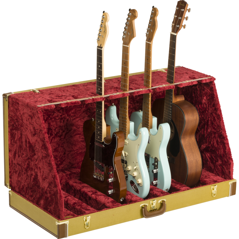 Fender  Classic Series Case Stand - 7 Guitar, Tweed - 1