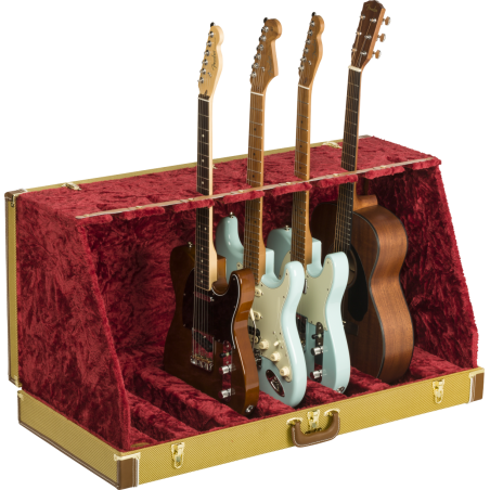 Fender  Classic Series Case Stand - 7 Guitar, Tweed - 1