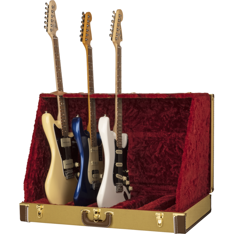 Fender  Classic Series Case Stand - 5 Guitar, Tweed - 7