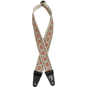 Fender Pasadena Woven Strap, Lattice Orange, 2" - 1