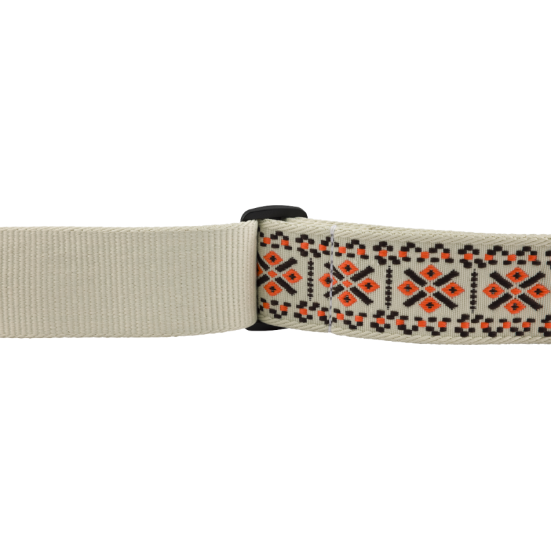 Fender Pasadena Woven Strap, Lattice Orange, 2" - 3