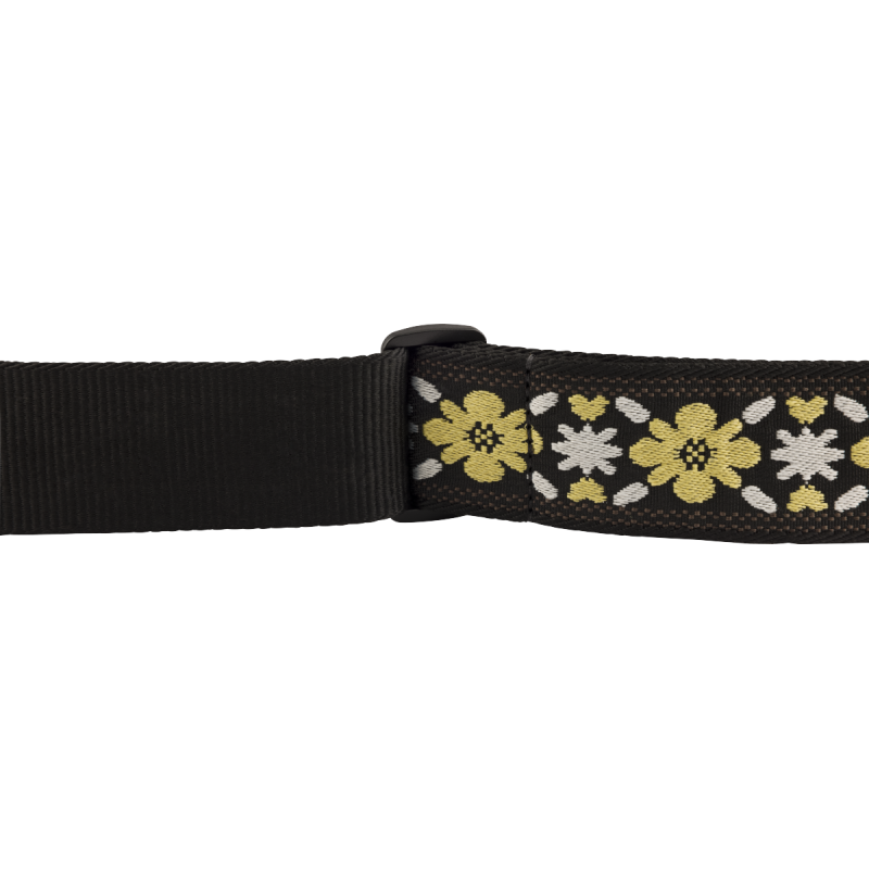 Fender Pasadena Woven Strap, Yellow Clover, 2" - 3