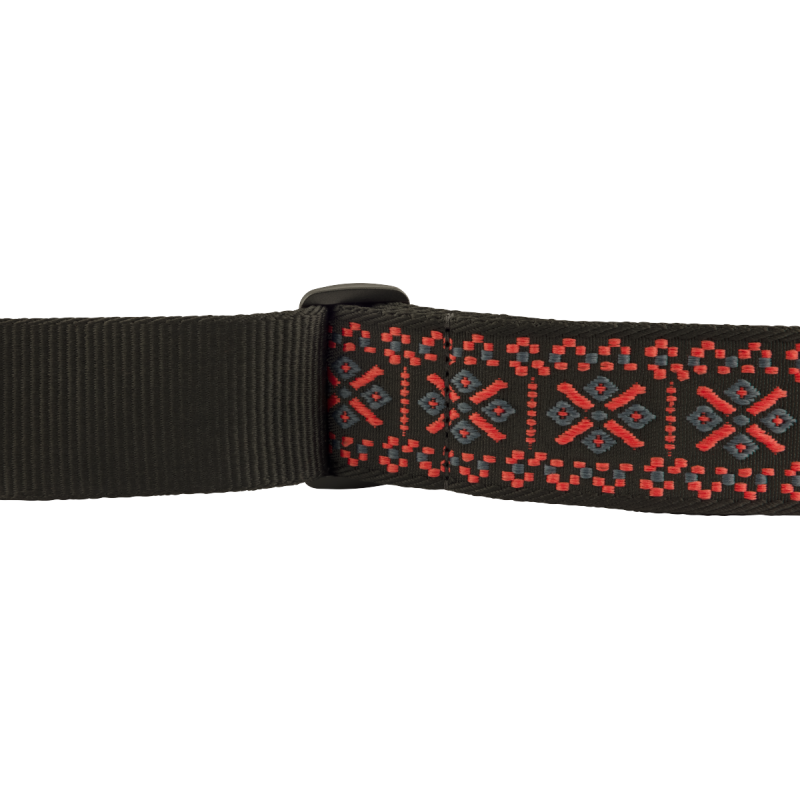 Fender Pasadena Woven Strap, Lattice Red, 2" - 3