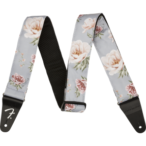 Fender Floral Strap, Gray, 2" - 1