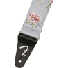Fender Floral Strap, Gray, 2" - 2 Fender Floral Strap, Gray, 2" - 2