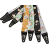 Fender Floral Strap, Gray, 2" - 3 Fender Floral Strap, Gray, 2" - 3