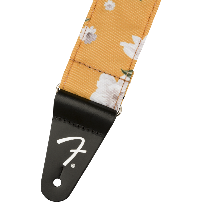 Fender Floral Strap, Marigold, 2" - 2 Fender Floral Strap, Marigold, 2" - 2