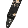 Fender Floral Strap, Black, 2" - 2 Fender Floral Strap, Black, 2" - 2