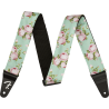 Fender Floral Strap, Surf Green, 2" - 1 Fender Floral Strap, Surf Green, 2" - 1