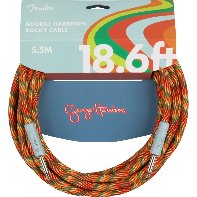 Fender George Harrison Rocky Instrument Cable, 18.6' - 4