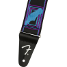 Fender Neon Monogrammed Strap, Blue and Purple, 2" - 2 Fender Neon Monogrammed Strap, Blue and Purple, 2" - 2