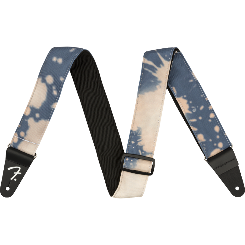 Fender Tie Dye Acid Wash Strap, Faded Navy, 2" - 1